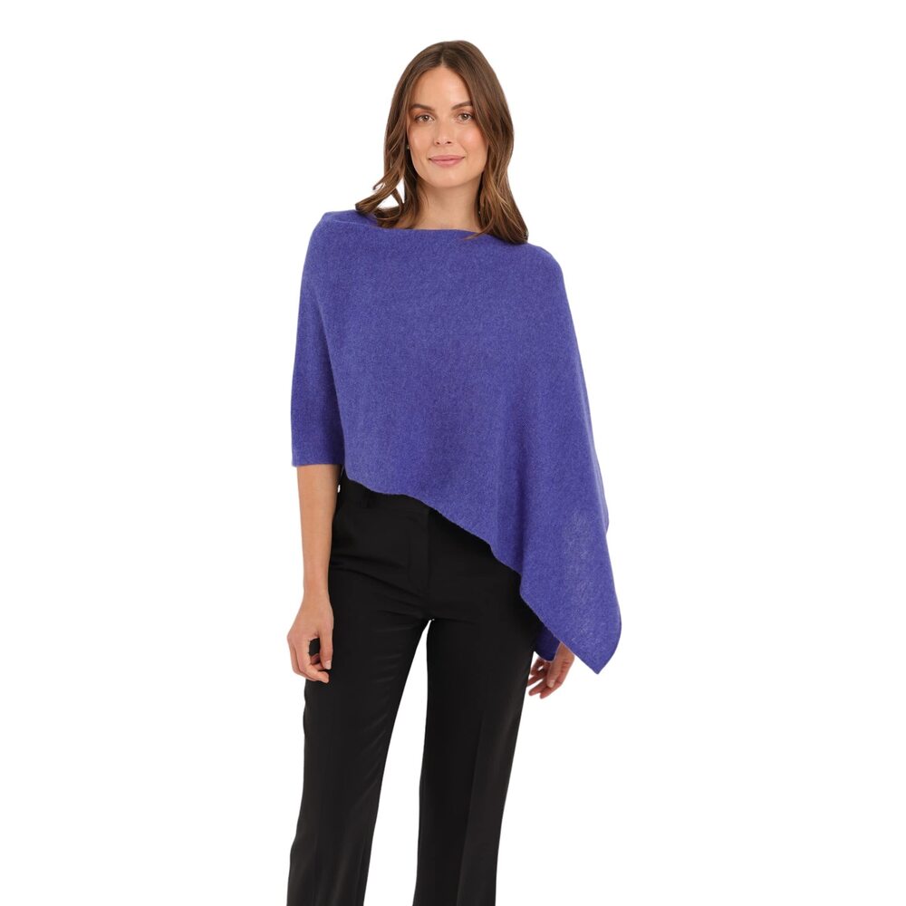 5123 By Alashan 100% Cashmere Luxe Dress Topper Poncho- Lightweight, Soft,
